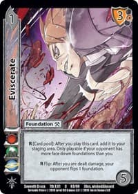 Eviscerate - Seventh Cross - UniVersus card