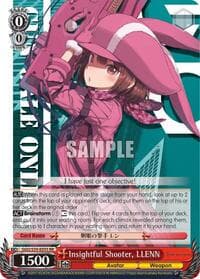 Insightful Shooter, LLENN - SAO Alternative–Gun Gale Online - Weiss Schwarz card