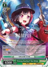 "Echoing Heartbeat" Ran Mitake - BanG Dream! Girls Band Party! MULTI LIVE - Weiss Schwarz card