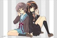 Bushiroad Rubber Mat Collection Vol.307: Kadokawa Sneaker Bunko - The Melancholy of Haruhi Suzumiya - Haruhi & Nagato - Bushiroad Playmats - Playmats card