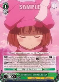 Thoroughness of Small, LLENN - SAO Alternative–Gun Gale Online - Weiss Schwarz card