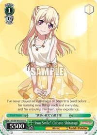 "Iron Smile" Chisato Shirasagi - BanG Dream! Girls Band Party! MULTI LIVE - Weiss Schwarz card