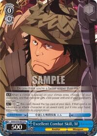Excellent Combat Skill, M - SAO Alternative–Gun Gale Online - Weiss Schwarz card