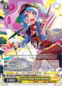 "A Nice Change" Kanon Matsubara - BanG Dream! Girls Band Party! MULTI LIVE - Weiss Schwarz card