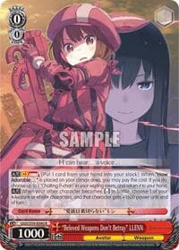 "Beloved Weapons Don't Betray" LLENN - SAO Alternative–Gun Gale Online - Weiss Schwarz card