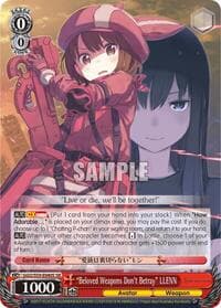 "Beloved Weapons Don't Betray" LLENN (SR) - SAO Alternative–Gun Gale Online - Weiss Schwarz card
