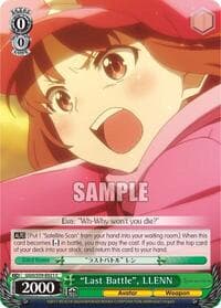 "Last Battle", LLENN - SAO Alternative–Gun Gale Online - Weiss Schwarz card