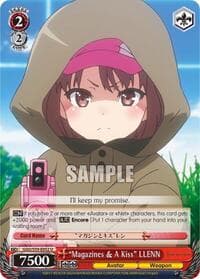 "Magazines & A Kiss", LLENN - SAO Alternative–Gun Gale Online - Weiss Schwarz card