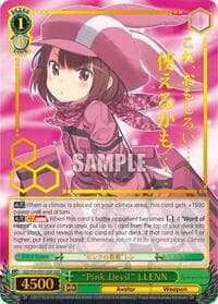 "Pink Devil" LLENN (GGR) (Gold Stamp) - SAO Alternative–Gun Gale Online - Weiss Schwarz card