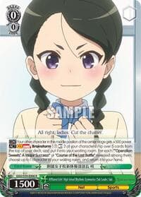 Affiliated Girls' High School Rhythmic Gymnastics Club Leader, Saki - SAO Alternative–Gun Gale Online - Weiss Schwarz card