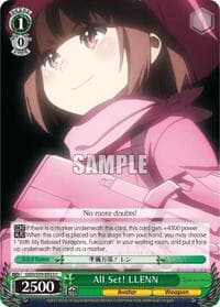 All Set! LLENN - SAO Alternative–Gun Gale Online - Weiss Schwarz card