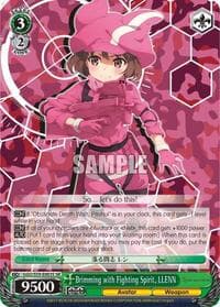 Brimming with Fighting Spirit, LLENN (SR) - SAO Alternative–Gun Gale Online - Weiss Schwarz card
