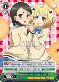 Craving for Sweets Too! Saki & Milana (SR) - SAO Alternative–Gun Gale Online - Weiss Schwarz card