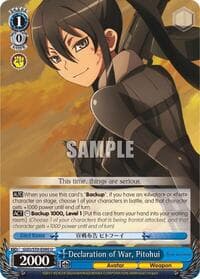 Declaration of War, Pitohui - SAO Alternative–Gun Gale Online - Weiss Schwarz card