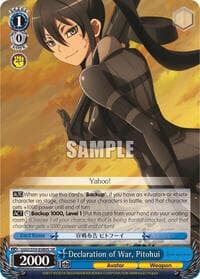 Declaration of War, Pitohui (SR) - SAO Alternative–Gun Gale Online - Weiss Schwarz card