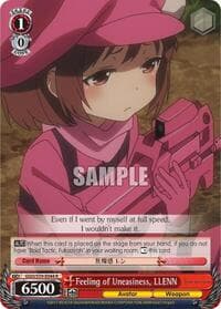 Feeling of Uneasiness, LLENN - SAO Alternative–Gun Gale Online - Weiss Schwarz card