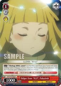Helper from "ALO", Fukaziroh - SAO Alternative–Gun Gale Online - Weiss Schwarz card