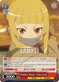 Hidden Blade, Fukaziroh - SAO Alternative–Gun Gale Online - Weiss Schwarz card