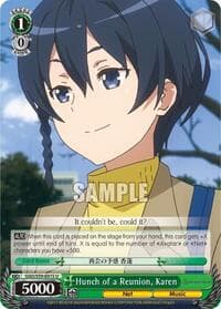 Hunch of a Reunion, Karen - SAO Alternative–Gun Gale Online - Weiss Schwarz card