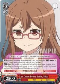 Ice Cream Before Battle, Miyu - SAO Alternative–Gun Gale Online - Weiss Schwarz card