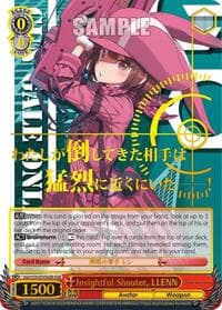 Insightful Shooter, LLENN (GGR) (Gold Stamp) - SAO Alternative–Gun Gale Online - Weiss Schwarz card