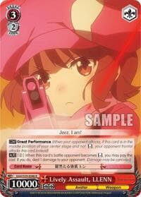 Lively Assault, LLENN - SAO Alternative–Gun Gale Online - Weiss Schwarz card