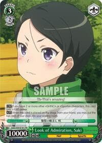Look of Admiration, Saki - SAO Alternative–Gun Gale Online - Weiss Schwarz card