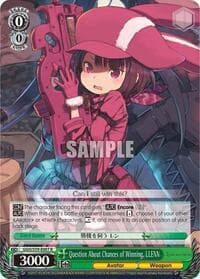 Question About Chances of Winning, LLENN - SAO Alternative–Gun Gale Online - Weiss Schwarz card