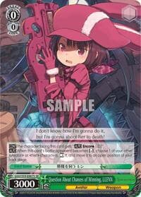 Question About Chances of Winning, LLENN (SR) - SAO Alternative–Gun Gale Online - Weiss Schwarz card