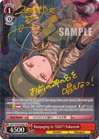 Rampaging in "GGO"! Fukaziroh (SP) (Gold Stamp) - SAO Alternative–Gun Gale Online - Weiss Schwarz card
