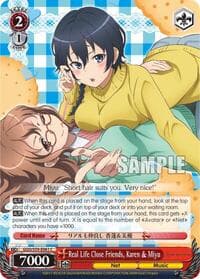Real Life Close Friends, Karen & Miyu - SAO Alternative–Gun Gale Online - Weiss Schwarz card