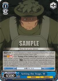 Setting the Stage, M - SAO Alternative–Gun Gale Online - Weiss Schwarz card
