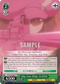 Slip into Pink, LLENN - SAO Alternative–Gun Gale Online - Weiss Schwarz card