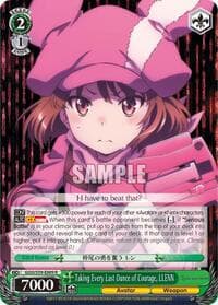 Taking Every Last Ounce of Courage, LLENN - SAO Alternative–Gun Gale Online - Weiss Schwarz card