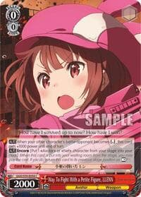 Way To Fight With a Petite Figure, LLENN - SAO Alternative–Gun Gale Online - Weiss Schwarz card