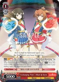Exchanging "Fate", Hikari & Karen - Revue Starlight - Weiss Schwarz card
