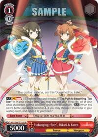 Exchanging "Fate", Hikari & Karen (SR) - Revue Starlight - Weiss Schwarz card