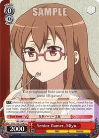 Senior Gamer, Miyu - SAO Alternative–Gun Gale Online - Weiss Schwarz card