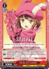 I'll Do It!! LLENN (RRR) - SAO Alternative–Gun Gale Online - Weiss Schwarz card