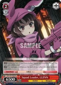 Squad Leader, LLENN - SAO Alternative–Gun Gale Online - Weiss Schwarz card