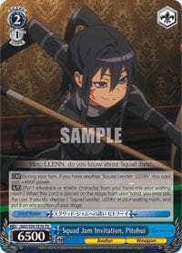 Squad Jam Invitation, Pitohui - SAO Alternative–Gun Gale Online - Weiss Schwarz card