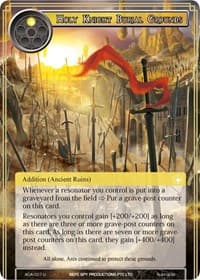 Holy Knight Burial Grounds - Awakening of the Ancients - Force of Will card