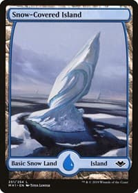 Snow-Covered Island - Modern Horizons - Magic: The Gathering card