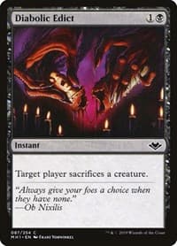Diabolic Edict - Modern Horizons - Magic: The Gathering card
