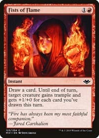 Fists of Flame - Modern Horizons - Magic: The Gathering card