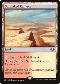 Sunbaked Canyon - Modern Horizons - Magic: The Gathering card