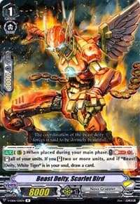 Beast Deity, Scarlet Bird - V-EB06: Light of Salvation, Logic of Destruction - Cardfight Vanguard card