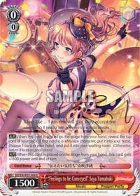 "Feelings to be Conveyed" Saya Yamabuki - BanG Dream! Girls Band Party! MULTI LIVE - Weiss Schwarz card