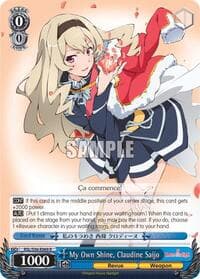 My Own Shine, Claudine Saijo - Revue Starlight - Weiss Schwarz card