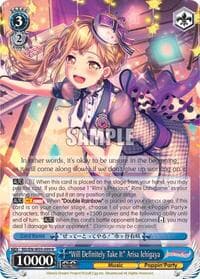 "Will Definitely Take It" Arisa Ichigaya - BanG Dream! Girls Band Party! MULTI LIVE - Weiss Schwarz card